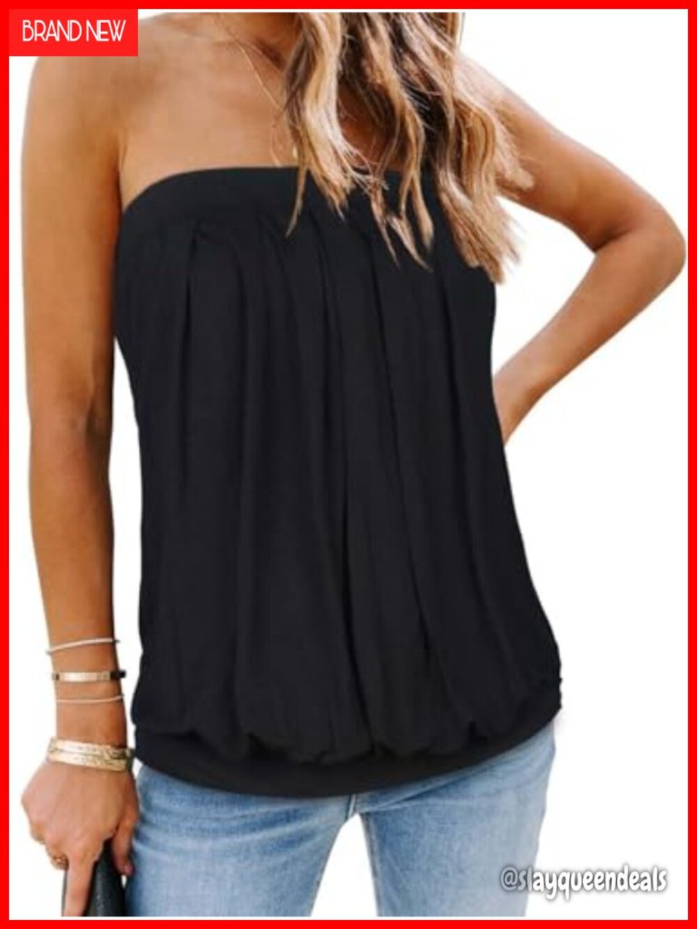 Women's Tube Top Cotton Blend Sleeveless Strapless Summer Tunic